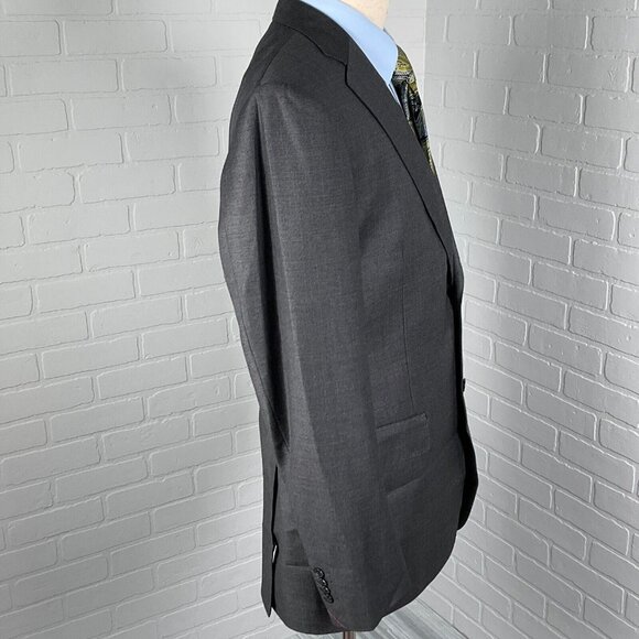 Suit Supply Vitale Barberis Canonico‎ Blazer Men 42L Gray Super 110s Wool Italy - Picture 5 of 14